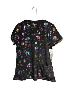 Zinnia Women's Scrub Shirt Size Medium
